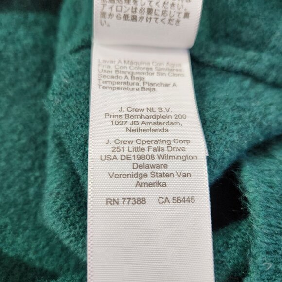 J. Crew Factory Extra Soft Green Crew Neck Wool Blend Sweater Women's Size S - Picture 11 of 14
